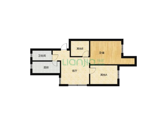 凤凰小区步梯中间楼层三居室对口逸 夫-户型图