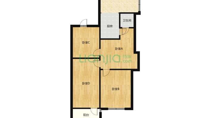 棉麻公司宿舍二手房实景图