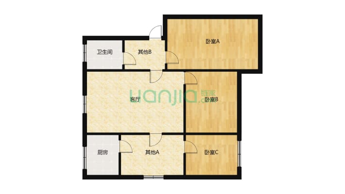 汽修厂家属院二手房实景图
