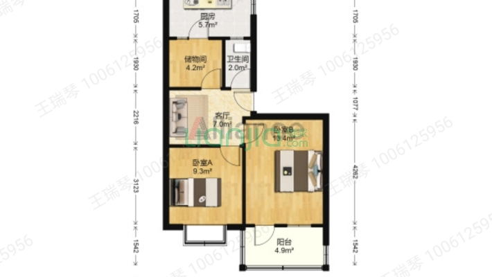 王舍生活二区二手房实景图