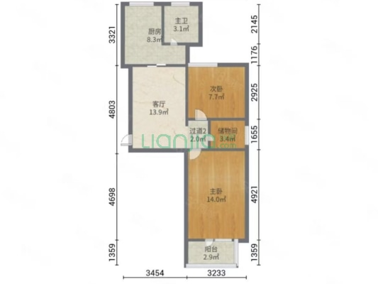 铝厂，70年大产权，满五唯一，方便看房-户型图