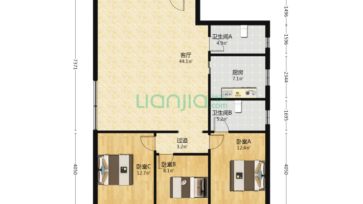 工会大厦二手房实景图