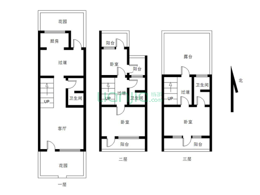 开发区 玫瑰假日 联排边户 大院子 领包入住-户型图