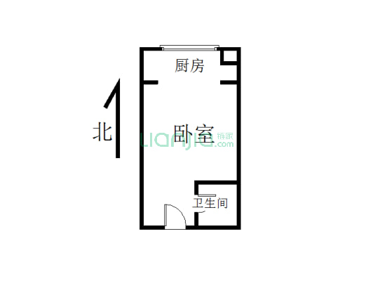 三期公寓，现房可以直接过户，看房有钥匙-户型图
