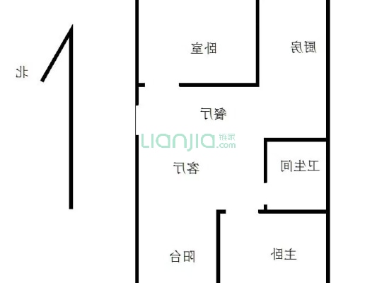 物探局小区  集中供暖   范阳路上-户型图