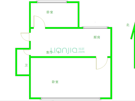 象房村 2室1厅 南