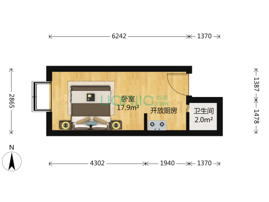 北街家园六区，小户型，满五唯一，高楼层