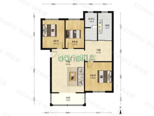 物探家属院  环境物业都好  70年大产权-户型图
