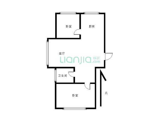 中信亚龙湾 两室一厅 精装 房证满五 看房方便-户型图