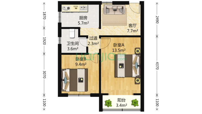 联农大厦二手房实景图