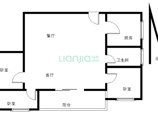 保利诺丁山 2室2厅 东南