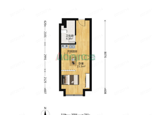 宝丽悦府小公寓 楼层号 看房方便 温馨住宅