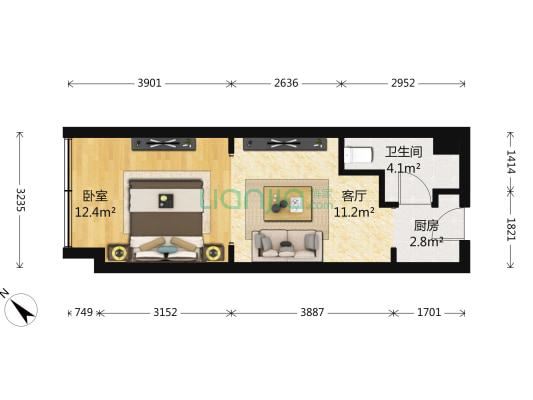 买一套得两套 地铁口物业 租金抵一半月供