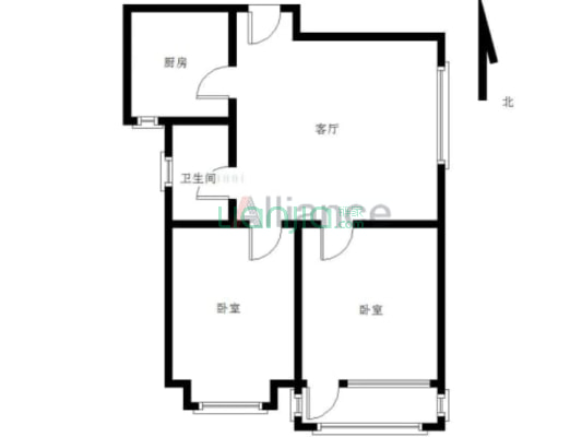 中间楼层，小区适合各个年龄段。环境好，生活便利。-户型图