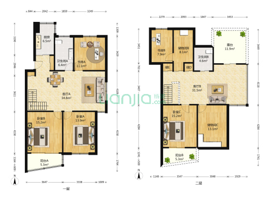 景丽苑 5室2厅2卫 115平方