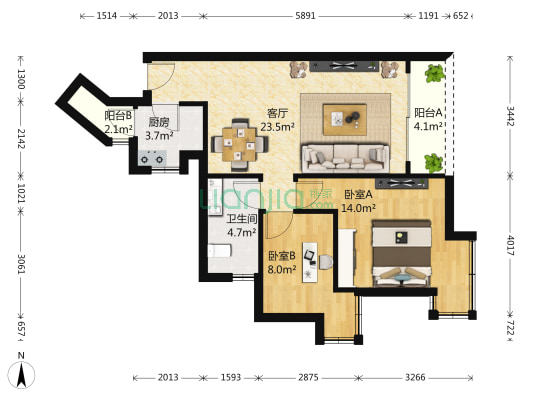 此房是满四年有欠款，高层朝向采光好品质住家楼盘。