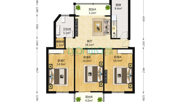 省人民银行宿舍二手房实景图