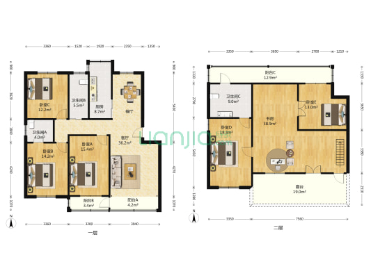 万盛花园 6室3厅3卫 0平方