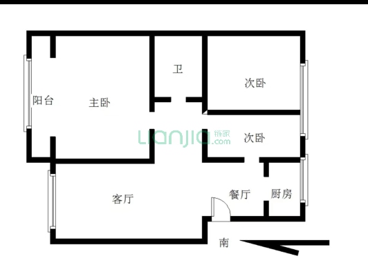 东 方 华 城     三居室-户型图