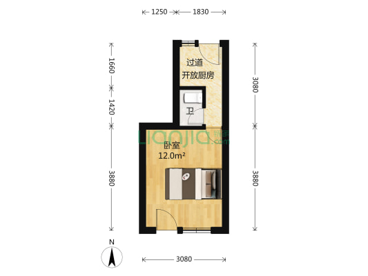 打浦路303弄 1室0厅1卫 27平方