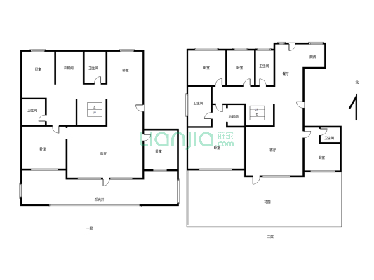 此房一带负一有钥匙  绿化高档小区 成熟别墅区-户型图