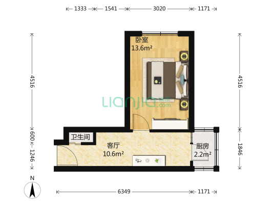 春荣里 1室1厅1卫 35平方