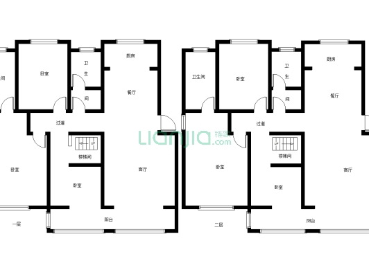 怡海丽廷复式楼6-4-2-4 267.48m²-户型图