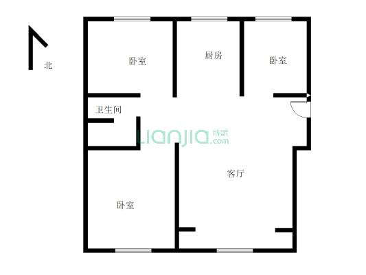 离双语近，交通便利，采光视野好配套设施齐..-户型图