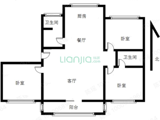 市区板楼社区 满五税低 低楼层 业主靠谱卖-户型图