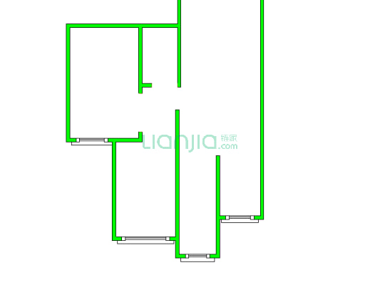 好楼层采光好折账两居走一手手续-户型图