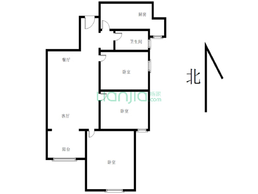 天明城·人和苑3-2-1-1 92.00m² 68 万-户型图