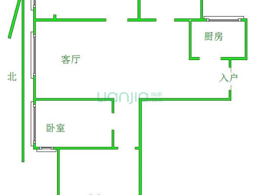 昭华锦城B区 3室2厅 南 北-户型图