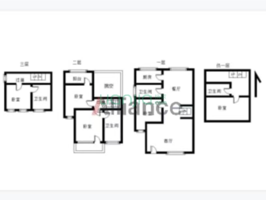 高尔夫别墅景区，美式风格，联排别墅..-户型图