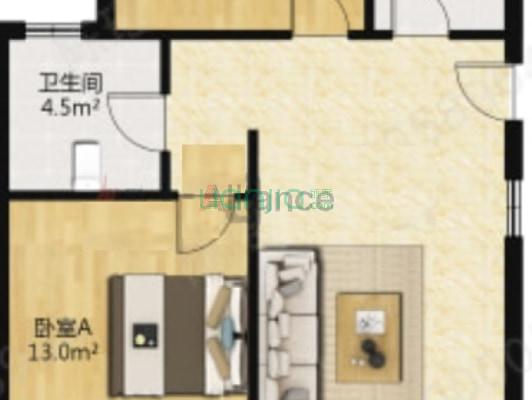 格局好，楼层好，精装修 高夫球场里的高层 环境好-户型图