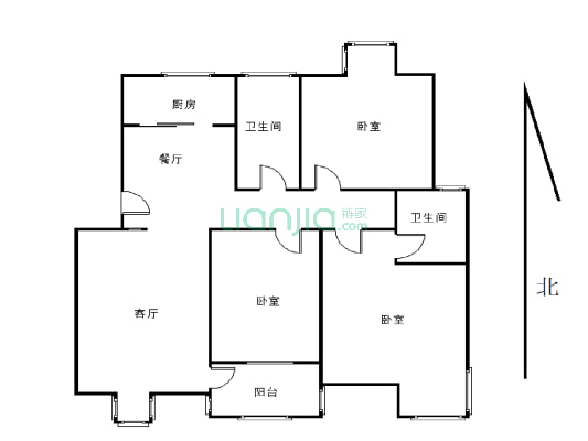 此房有房产证，小区位置优越，出行方便，是步梯房-户型图