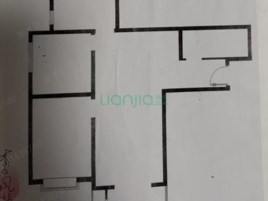 水榭春天 2室1厅 南 北-户型图
