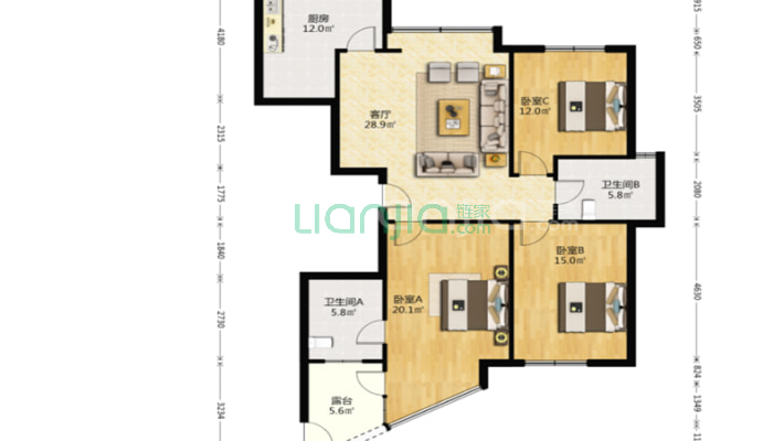 恒和华星园二手房实景图