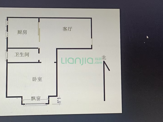 好位置好楼层，正规一居室，采光好。-户型图