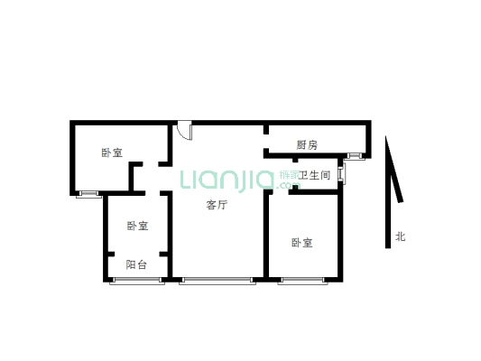 金水湖小区地理位置好，视野开阔，采光好，通风性好-户型图