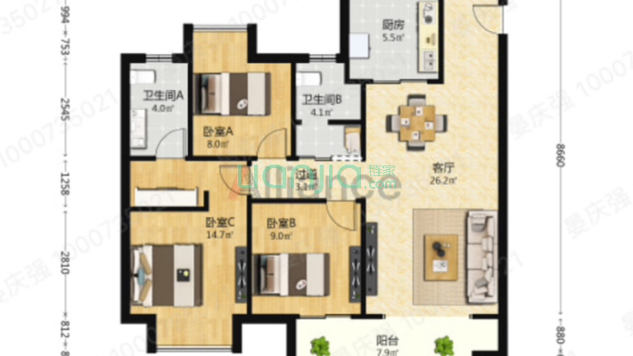 保利美的云筑二手房实景图