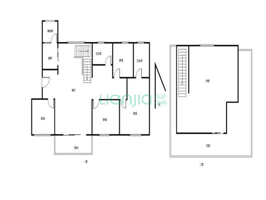 碧桂园洋房7+8复式 带露台 有证有暖 168平 4室2厅2卫-户型图