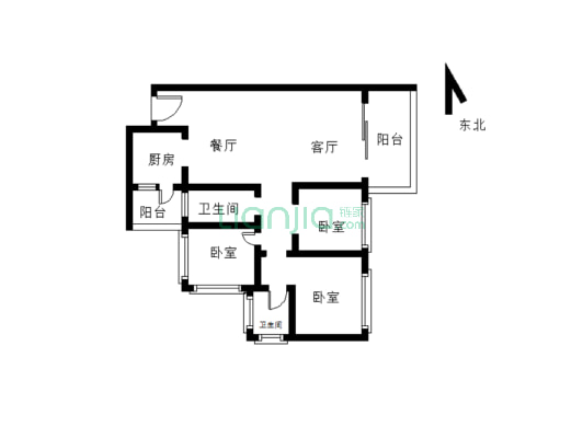 邦泰白沙鹭岛毛坯出售 看房有钥匙 全中庭位置-户型图
