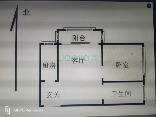 房子是正规一居室，中高楼层，光线很好。-户型图