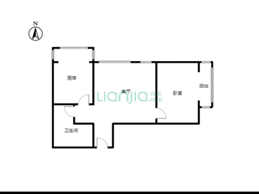 松林店商圈 电梯房 集中供暖 临107国道-户型图