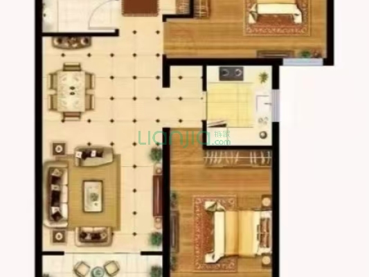 一层精装修，南向两居室，业主靠谱出售-户型图