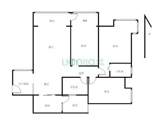 东城绿洲  电梯中层  全屋红木家具   品质选择-户型图