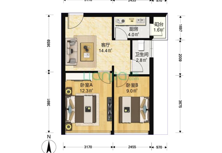 当阳东方瑞景户型图片