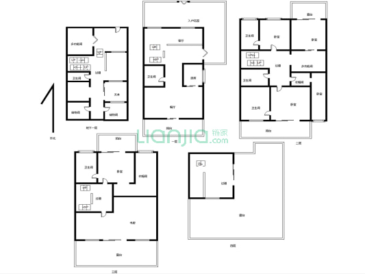 汽博东原香山独栋别墅，住家精装修，拎包入住-户型图