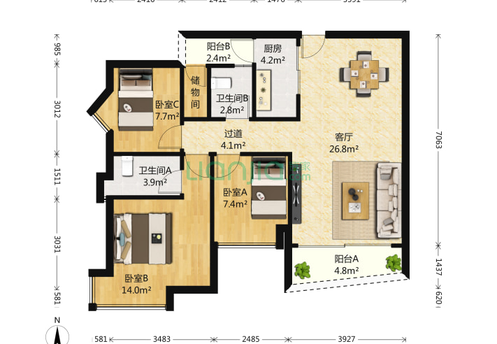 深圳小区 罗湖区小区 螺岭小区 金城华庭小区 金城华庭户型大全 金城