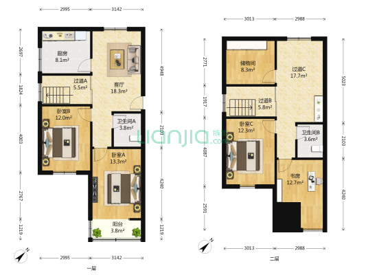 香港花园铜锣湾 4室1厅2卫 86平方